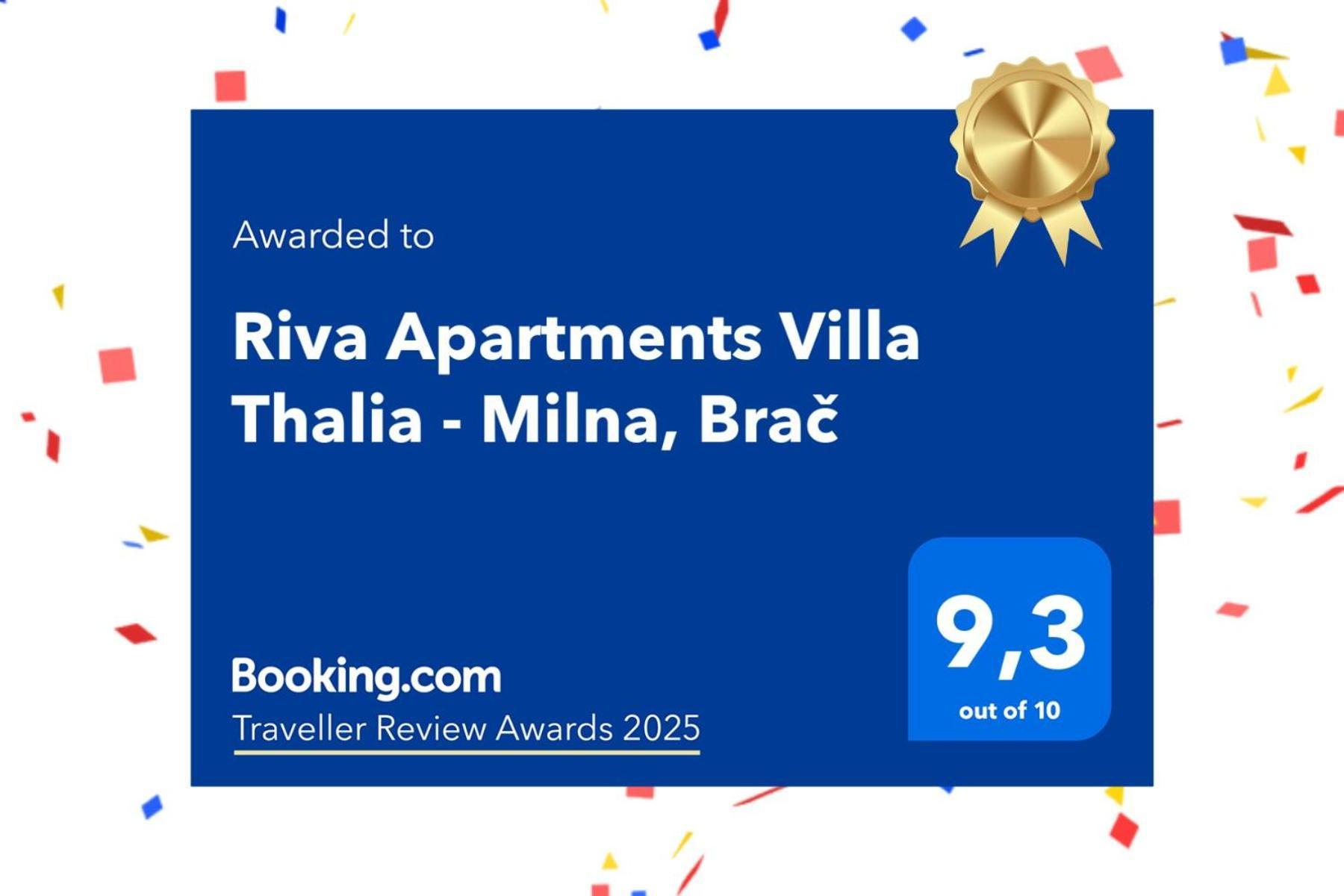 Riva Apartments Villa Thalia - Milna, Brac Milna  Εξωτερικό φωτογραφία